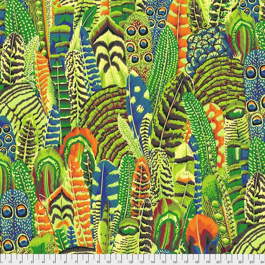 Free Spirit - Kaffe Fassett - Feathers, Lime