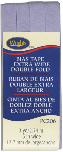 Wrights - Quilt Binding Double Fold - 7/8" x 3 Yds; Lavender
