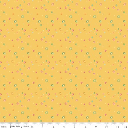Riley Blake - Chasing Rainbows - Garden Sprinkles, Daffodil