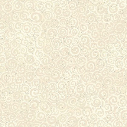 Clothworks - 108" Laurel Burch Digital - Swirl, Cream