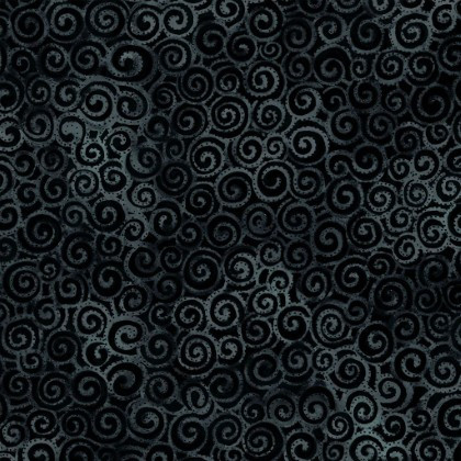 Clothworks - 108" Laurel Burch Digital - Swirl, Dark Gray