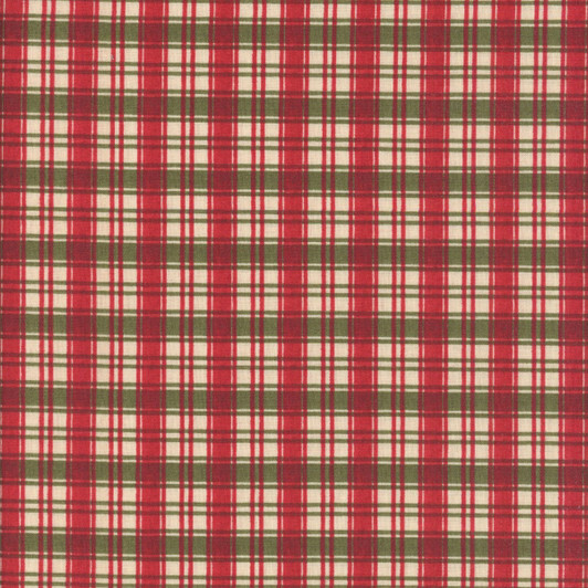 Wilmington Prints - Cardinal Charm - Plaid, Christmas