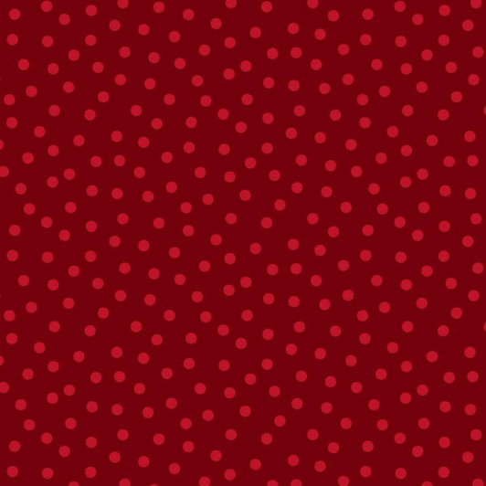 Henry Glass - Nordic Holiday - Dots, Red on Red