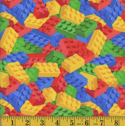 Mook Fabrics - Building Blocks - Color Stack, Multi