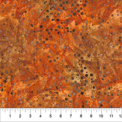 Northcott - Banyan Batiks Pop Dots, Rust