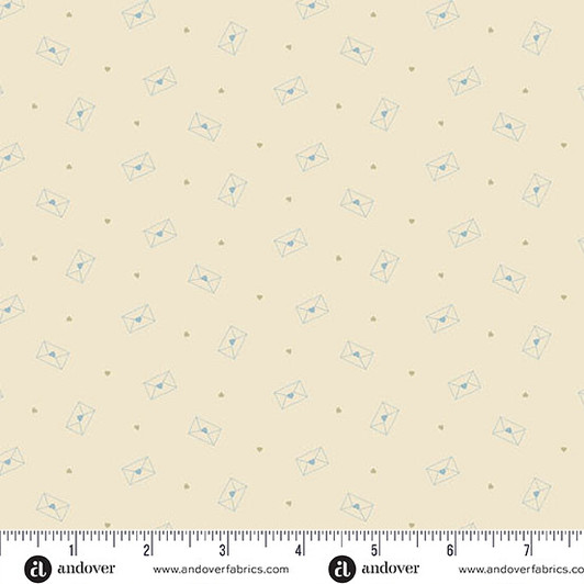 Andover Fabrics - Special Delivery - Love Letters, Stationary