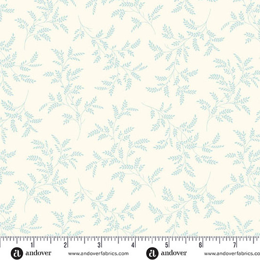 Andover Fabrics - Special Delivery - Tree Fern, Cornflower