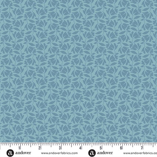 Andover Fabrics - Special Delivery - Lilybell, Faded Blue