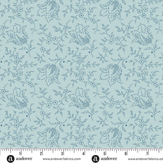 Andover Fabrics - Special Delivery - Garden Tulip, Sky