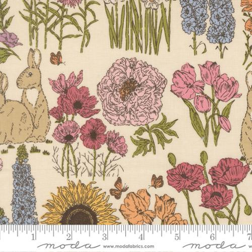 Moda - My Secret Garden - Garden Bunnies, Cloud