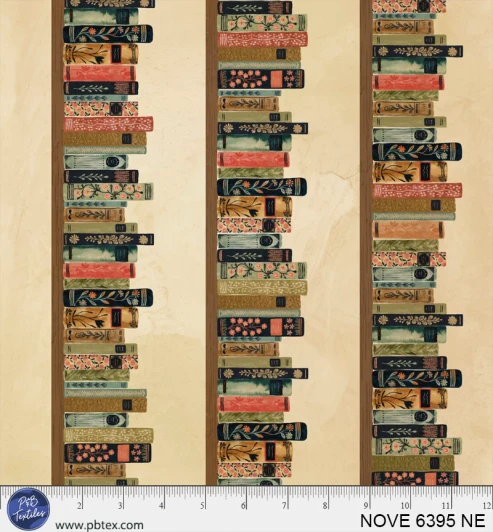 P & B Textiles - Novella - Bookshelf Stripe, Neutral