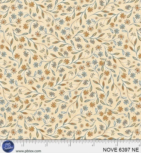 P & B Textiles - Novella - Antiqued Vine, Neutral
