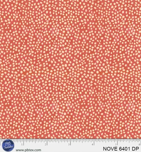 P & B Textiles - Novella - Dotty Allover, Deep Peach