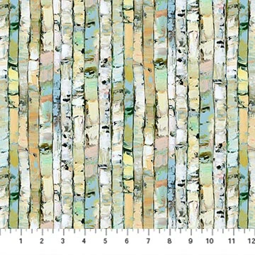 Northcott - Canoe Lake - Stripe, Light Green