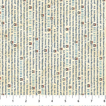 Northcott - Historic Route 66 - Word Stripe, Cream
