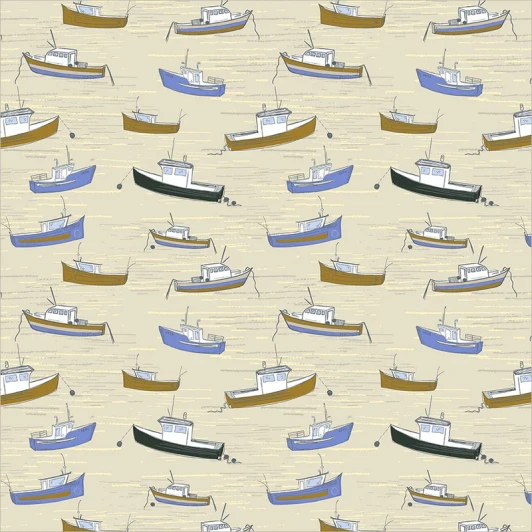 Windham Fabrics - Rocky Coast - Bonnie Boats, Pearl