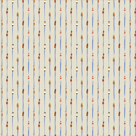 Windham Fabrics - Rocky Coast - Buoys, Pearl