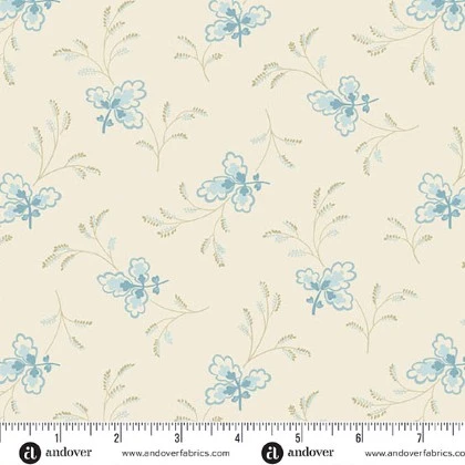 Andover Fabrics - 108" Special Delivery - Floating Leaves, Tranquil
