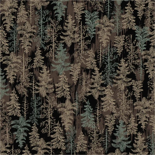 Windham - Archer Flannel - Tranquil Forest, Night