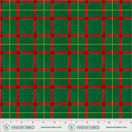 Windham Fabrics - Winter Wonder - Festive Plaid, Green