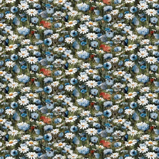 3 Wishes - Blue Autumn - Meadow Whisper, Green