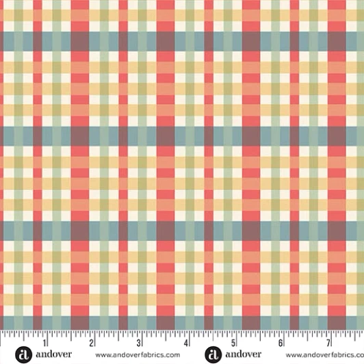 Andover Fabrics - Sparrow Falls - Checks, Flax