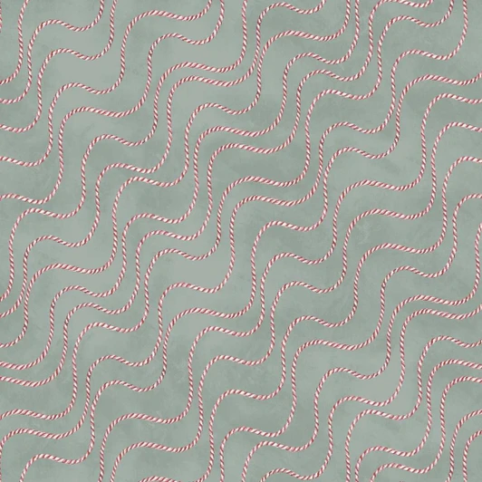 Studio E - Just a Dusting - Candy Cane Twine, Moss