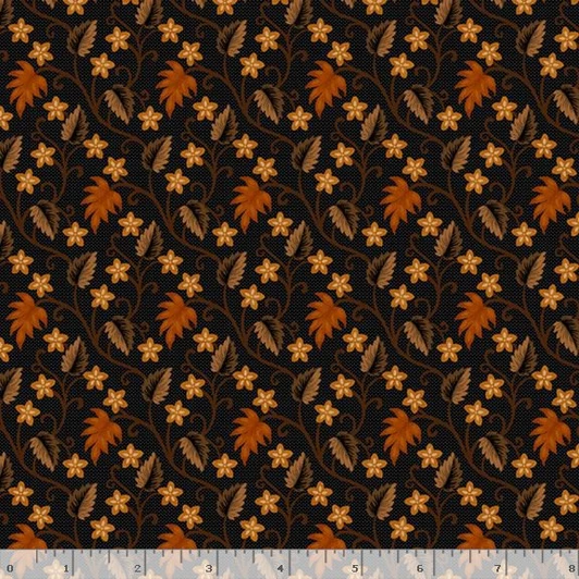 Marcus Fabrics - Midnight Cheddar - Autumn's Bounty, Black