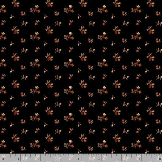 Marcus Fabrics - Midnight Cheddar - Cheddar Buds, Black