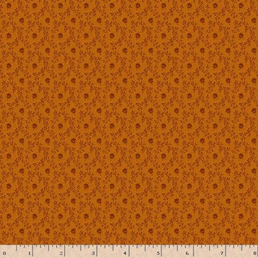 Marcus Fabrics - Midnight Cheddar - Wallflowers, Cheddar