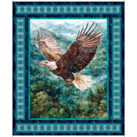 Quilting Treasures - Skyward - 36" Eagle Panel