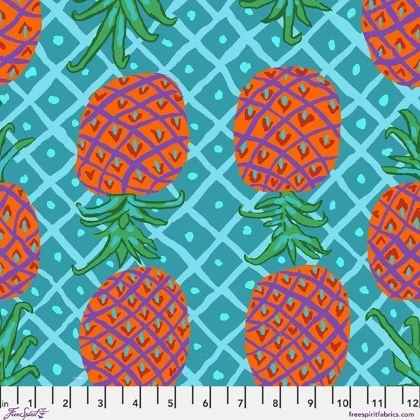 Free Spirit - Kaffe Fassett Collective Aug 2026 - Upside Down, Aqua