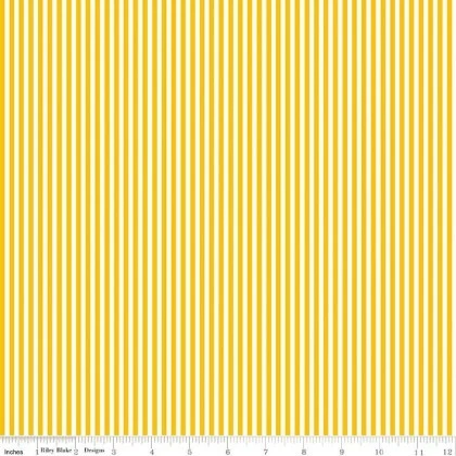 Riley Blake - Basic - 1/8" Stripe, Mustard