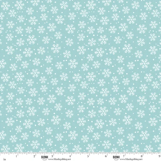 Blank Quilting - Snowmates - Snowflakes, Ice Blue