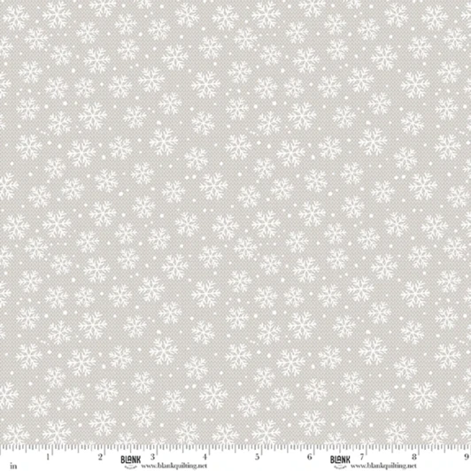Blank Quilting - Snowmates - Snowflakes, Gray