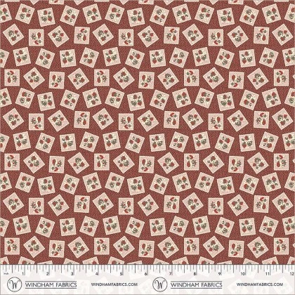 Windham Fabrics - Heirloom - Stamp Collection, Wine