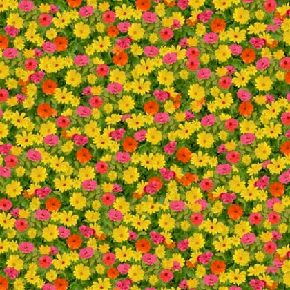 P & B Textiles - General Store - Packed Flowers, Multi