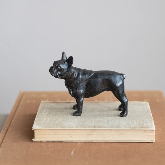 Resin French Bulldog, Black