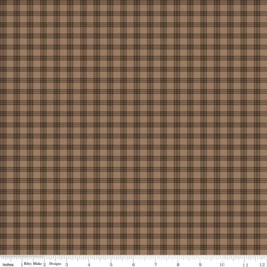 Riley Blake - Whispering Pines - Plaid, Brown