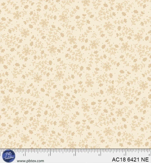 P & B Textiles - Apple Cider 18 - Modern Floral, Neutral