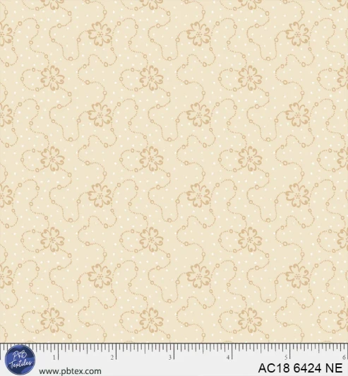 P & B Textiles - Apple Cider 18 - Flower Chain, Neutral
