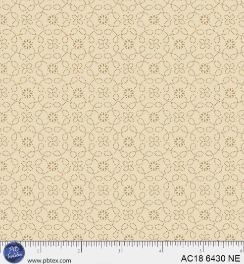 P & B Textiles - Apple Cider 18 - Dotty Geo, Neutral