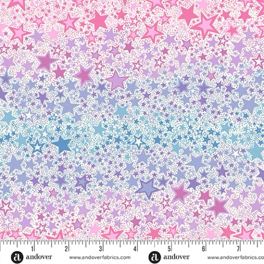 Makower - Dance Class - Ombre Star, Cream