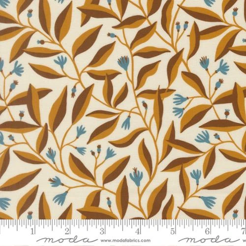 Moda - Feather and Forest Bloom - Foilage Sprouts, Cloud