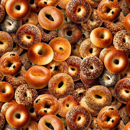 Elizabeth Studio - Food Festival - Bagels, Gold