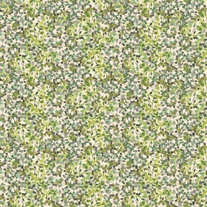 Clothworks - Sunflower Song - Leaves, Mint