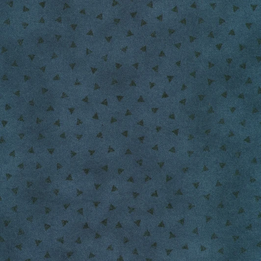 Robert Kaufman - Bundle Up Flannel - Triangles, Navy