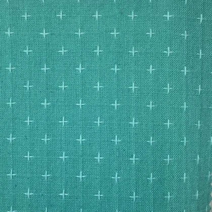 Diamond Textiles - Manchester - Plusses & Crosses, Aquamarine