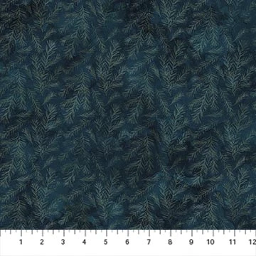Northcott - Altitude - Pine Branches, Navy