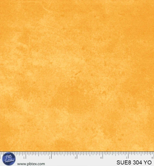 P & B Textiles - Suede 8 - Blender, Yellow/Orange